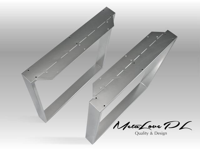 Table Legs With Extra Large Mounting Plates, CRUDO EDGE 80.20