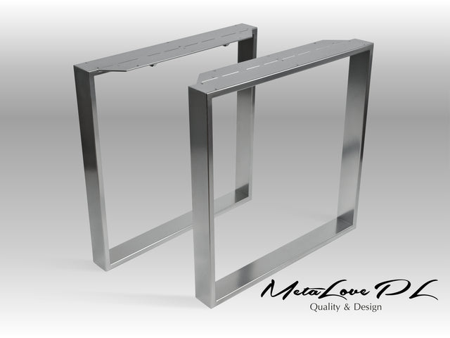 Table Legs With Extra Large Mounting Plates, CRUDO EDGE 80.20