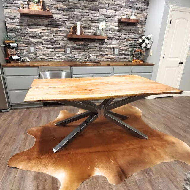 Pedestal Metal Dining Table Base, XSAVI 80.60