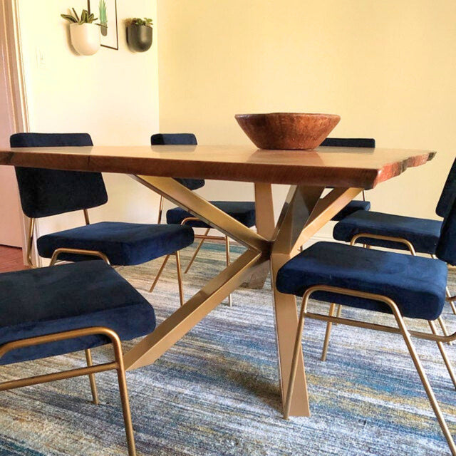 Pedestal Metal Dining Table Base, XSAVI 80.60