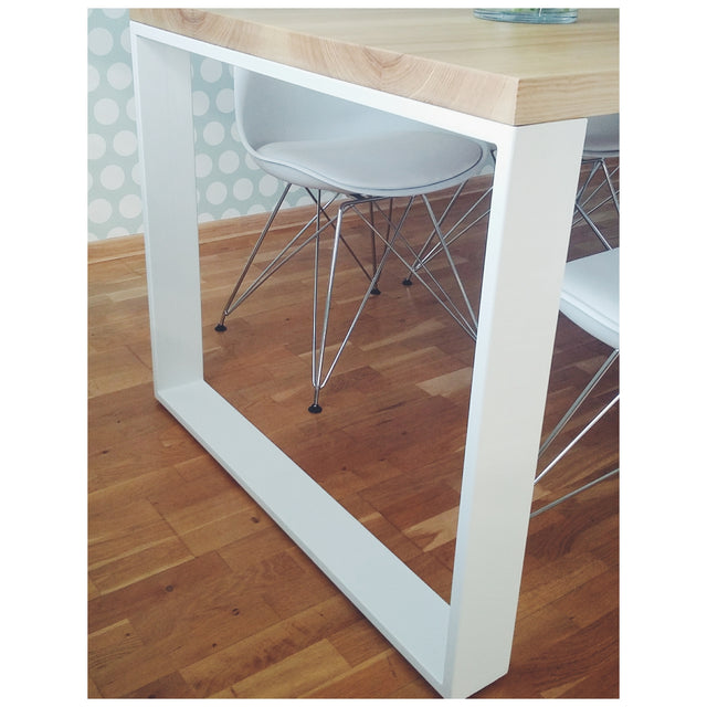 Table Legs With Extra Large Mounting Plates, CRUDO EDGE 80.20