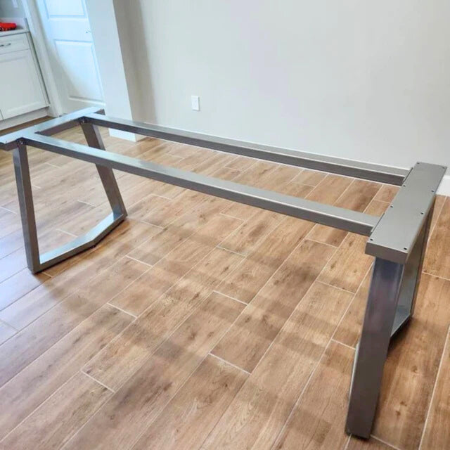 Trapezoid Metal Table Legs With Crossbars, YAKO BASE 80.40