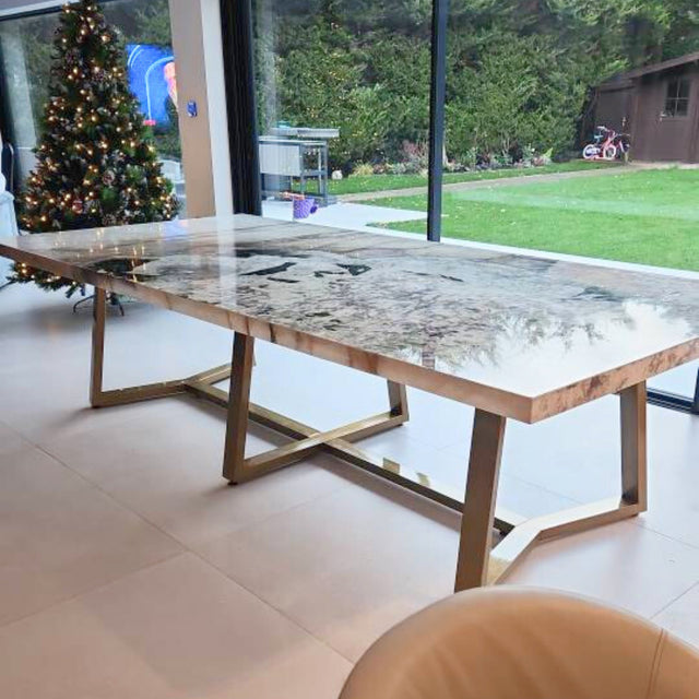 Sturdy Metal Table Base For Heavy Stone And Wood Tops, YAKO+VEX+CONN 80.40