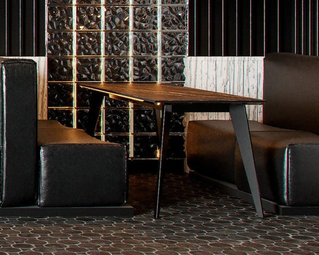 Modern Flat Steel Table Base, MALMO