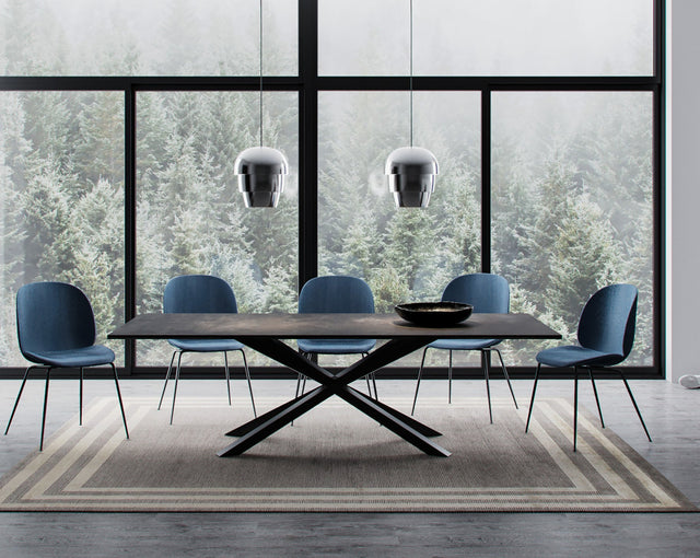 Pedestal Metal Dining Table Base, XSAVI 80.60