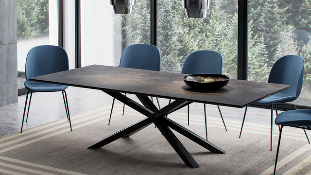 Pedestal Metal Dining Table Base, XSAVI 80.60