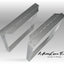 Table Legs With Extra Large Mounting Plates, CRUDO EDGE 80.20