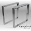 Table Legs With Extra Large Mounting Plates, CRUDO EDGE 80.20