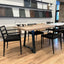 Industrial YAKO desk legs in matte black – durable 80x20 mm steel, ideal for DIY tables and custom furniture