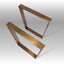 Metal Trapezoid Desk Legs, VEXI 80.20