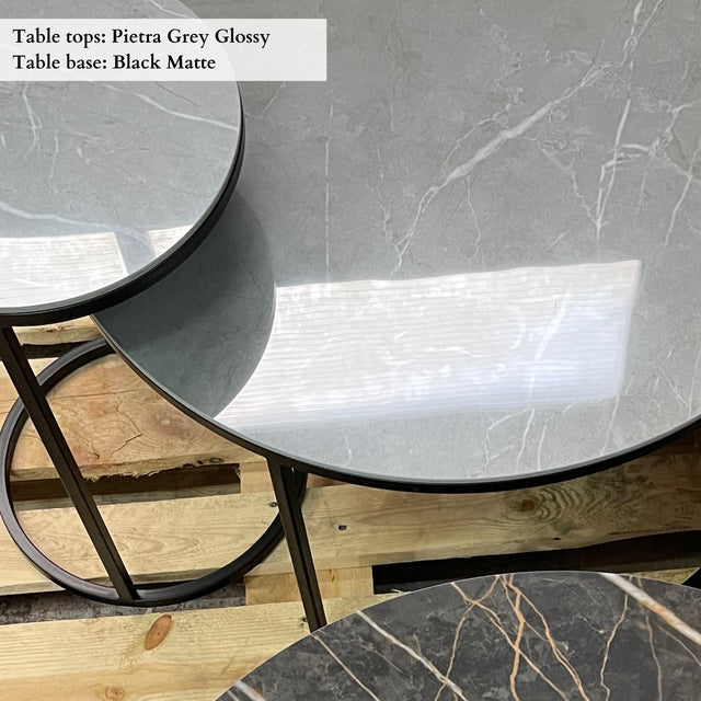 Handmade Coffee Tables With Ceramic Tops, DELIA.2