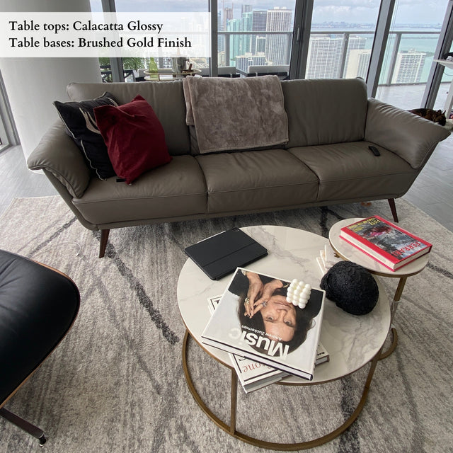 Handmade Coffee Tables With Ceramic Tops, DELIA.2