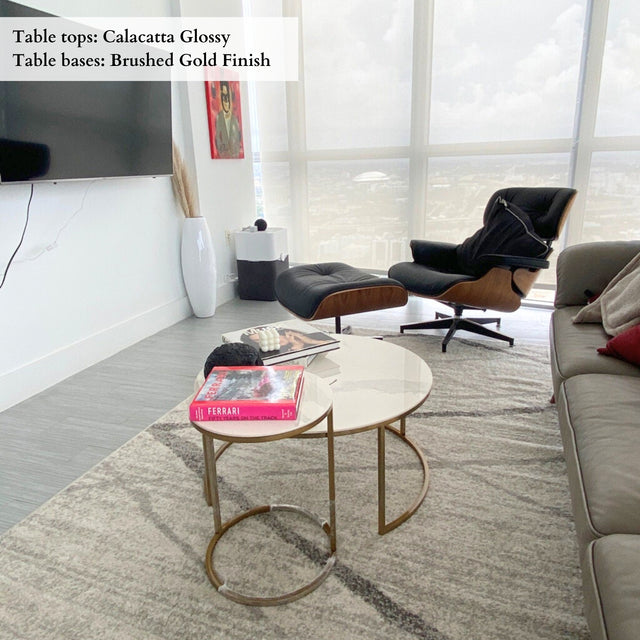 Handmade Coffee Tables With Ceramic Tops, DELIA.2