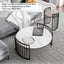 Modern Round Coffee Table With Ceramic Top, Side Table, OscO