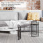 Modern Round Coffee Table With Ceramic Top, Side Table, OscO