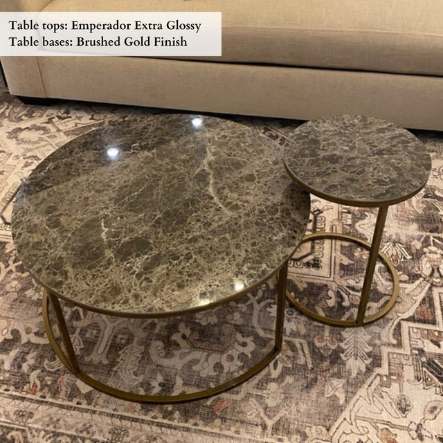 Handmade Coffee Tables With Ceramic Tops, DELIA.2