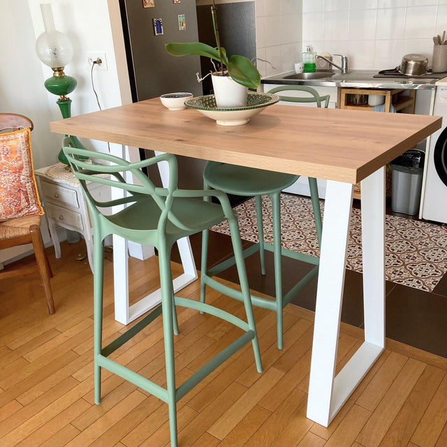 Metal Trapezoid Breakfast Bar Legs, VEX 80.20