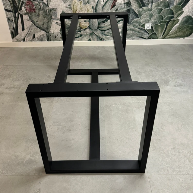 Sturdy Metal Table Base Woth 3 Crossbars, CRUDO BASE 80.40