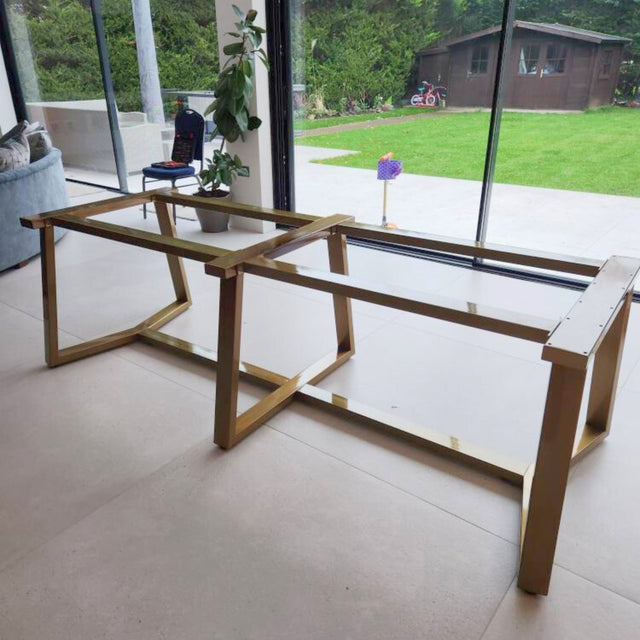 Sturdy Metal Table Base For Heavy Stone And Wood Tops, YAKO+VEX+CONN 80.40