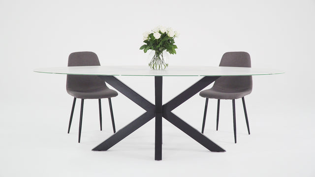 Kitchen Metal Table Base Ideal for Oval Top, XSAVIER 80.60