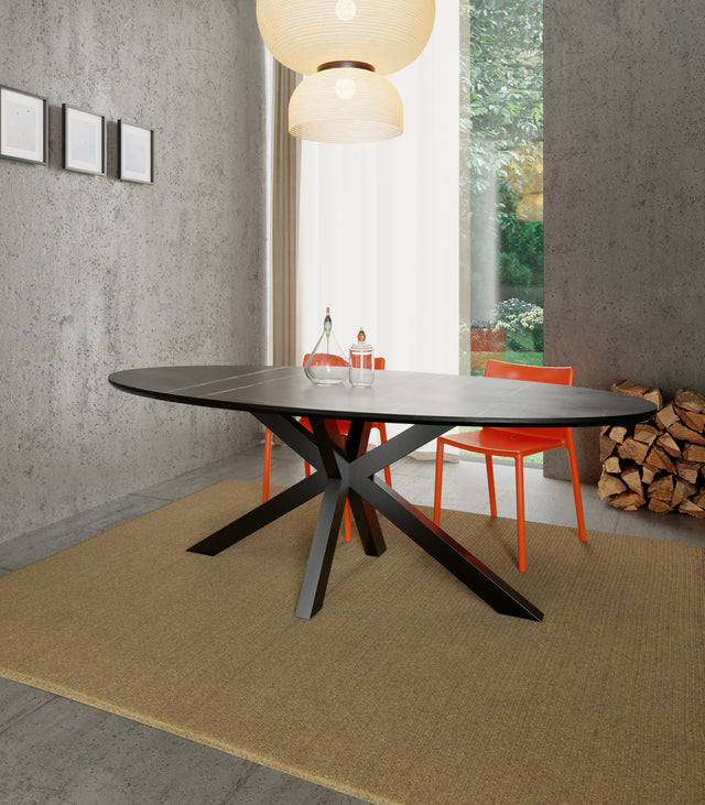 Table Base, Pedestal, Dining Table Base, Metal Table Base Powder Coated Height XSAVIER 80 x 60